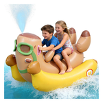 72'' 3-in-1 Kids Inflatable Swimming Pool Float w/ Sprinkler