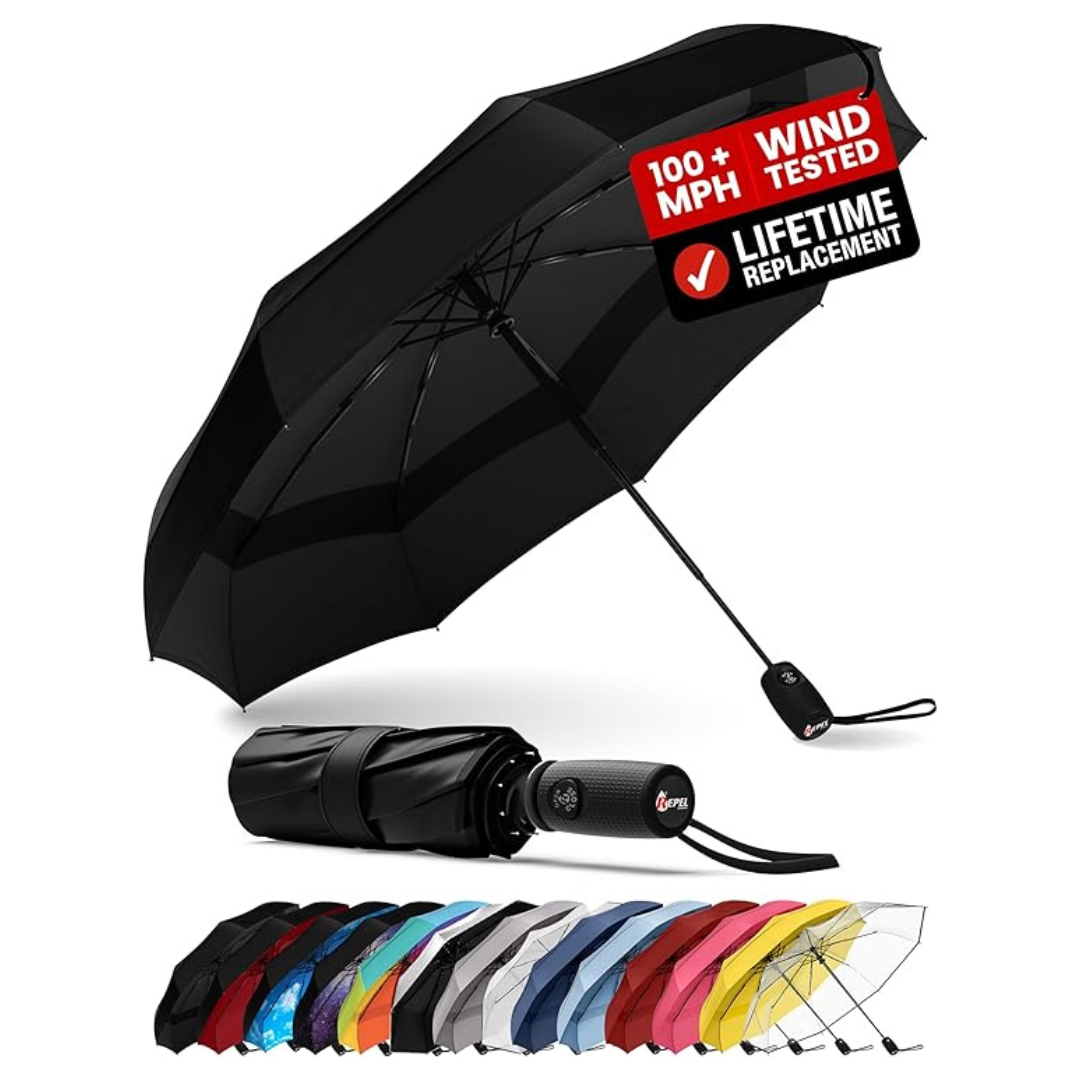 Repel Windproof Lightweight Auto Open/Close Portable Travel Umbrella