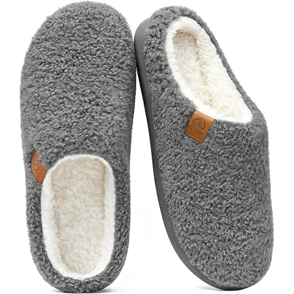 Woman's Memory Foam Fuzzy Slippers (Various)