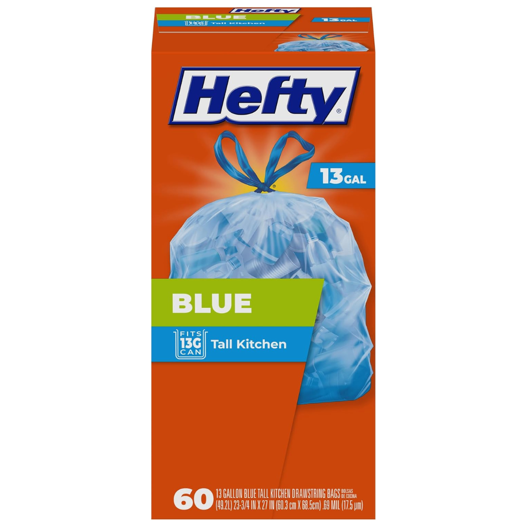 60-Count 13-Gallon Hefty Trash Bags