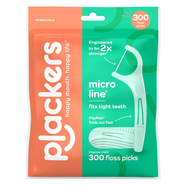 300-Count Plackers Micro Mint Mental Floss Picks