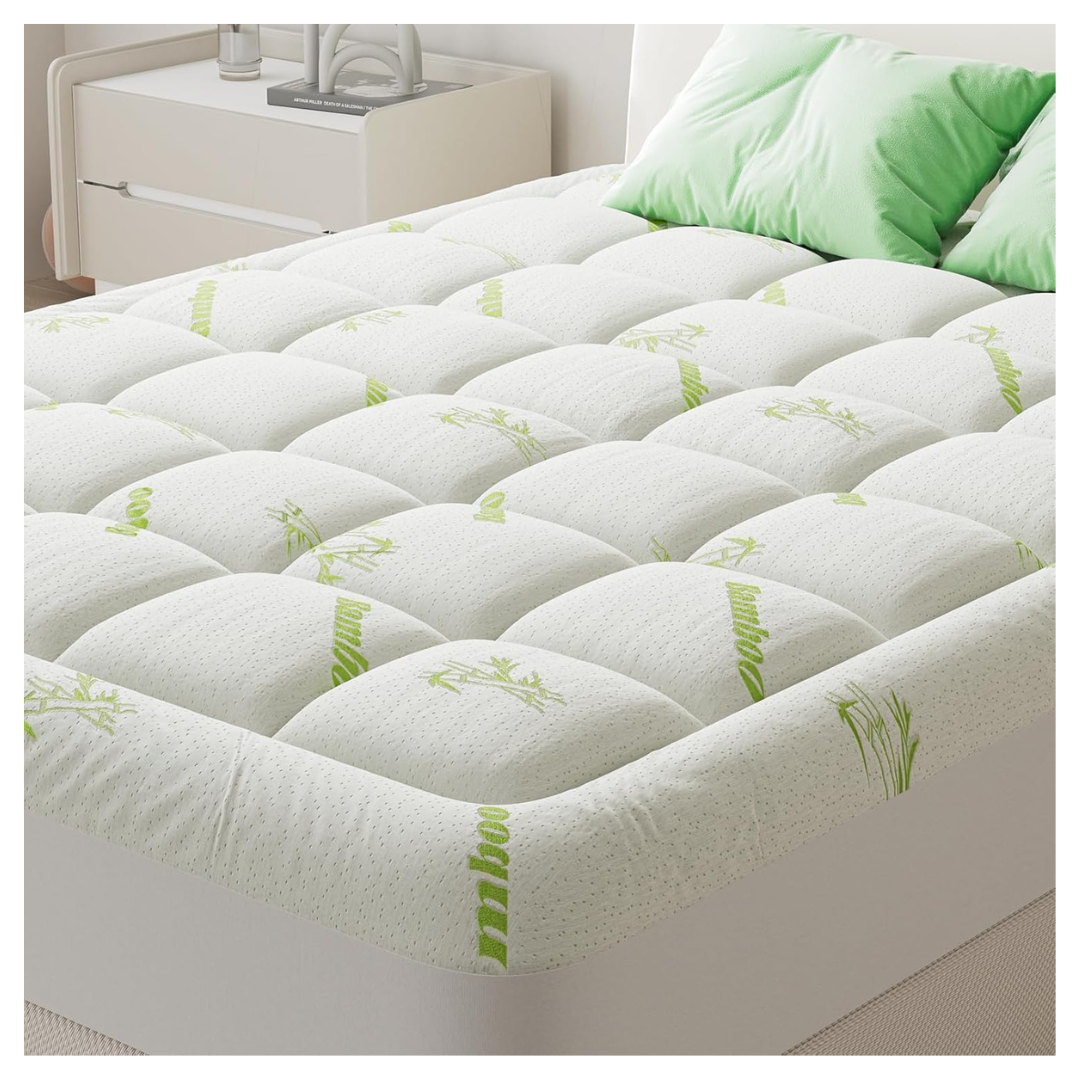 Dumos Ultra Soft Cooling Pillow Top Mattress Topper Pad (Queen)