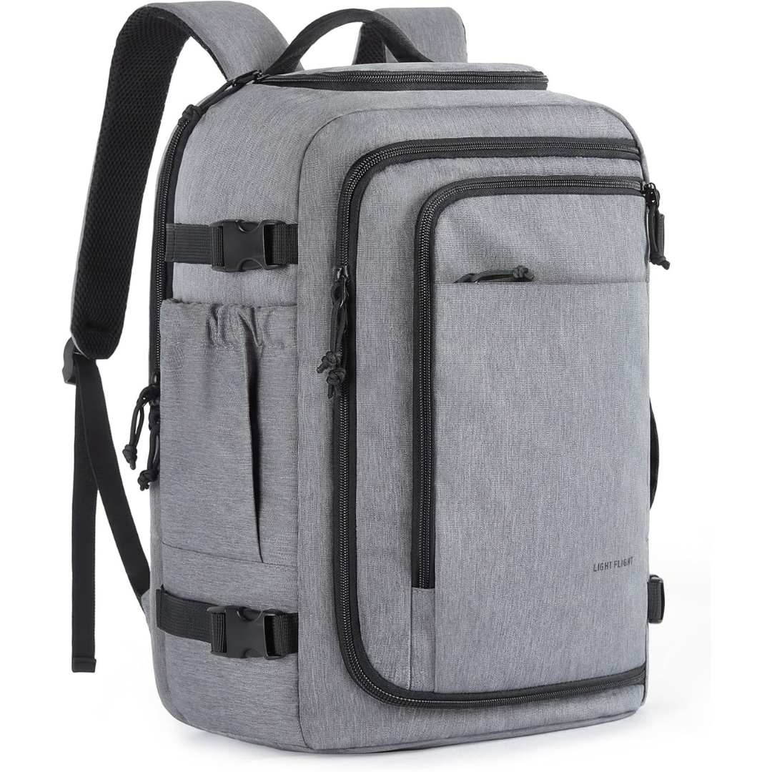17.3" TSA Friendly Flight Approved Backpack For Laptops (Grey)