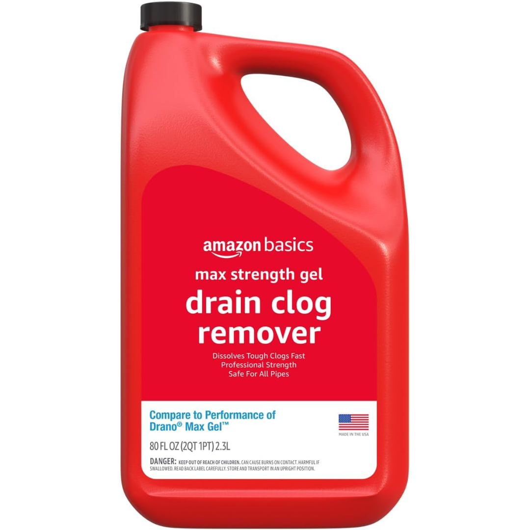 80-Oz Amazon Basics Max Strength Drain Clog Remover Gel