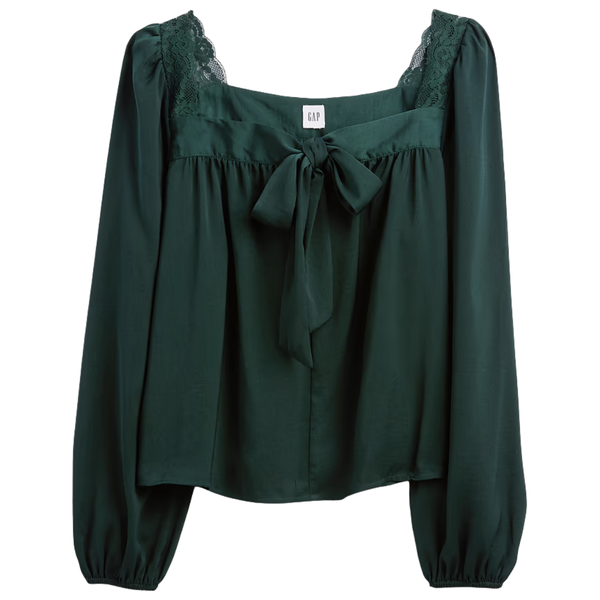 Gap Factory Women's Oversized Lace-Trim Top (3 Colors)