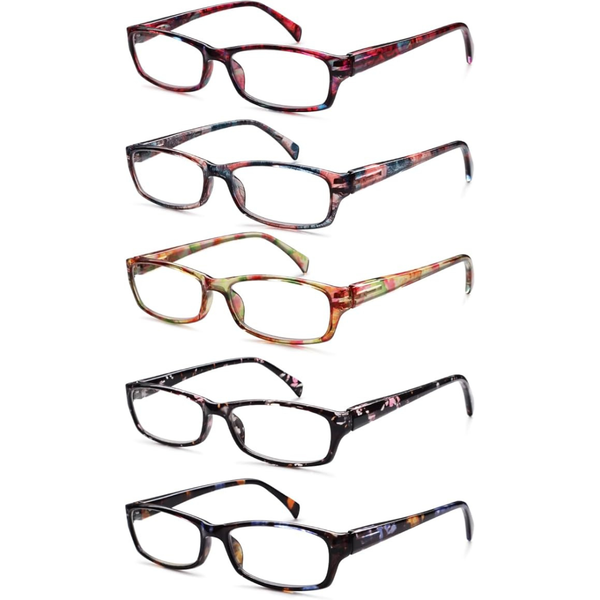 5-Pack JOSCHOO Blue Light Blocking Reading Glasses