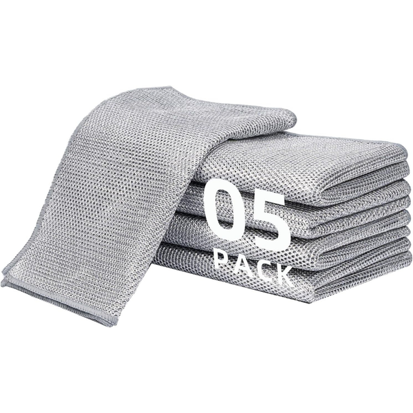 5-Pack Extra Large Non Scratch Wire Dishcloths