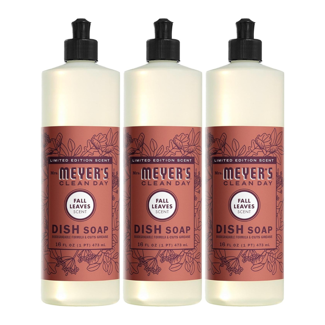 3-Pack Mrs. MEYER'S CLEAN DAY Dish Soap