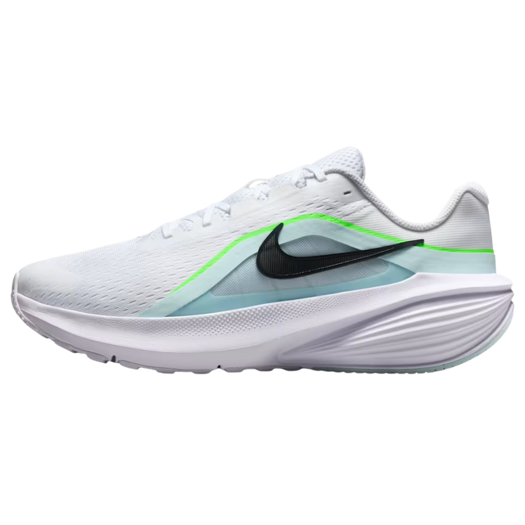 Nike Downshifter 14 Men's Road Running Shoes (White/Blue/Green)