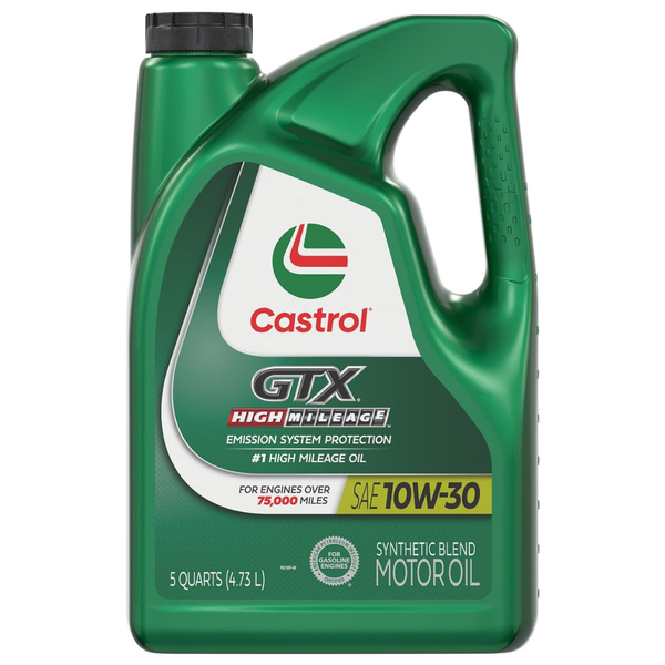 5-Qt Castrol GTX High Mileage 10W-30 Synthetic Blend Motor Oil