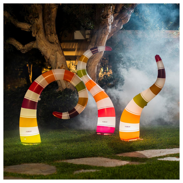3-Pack Giant Inflatable Light-Up Halloween Yard Snakes