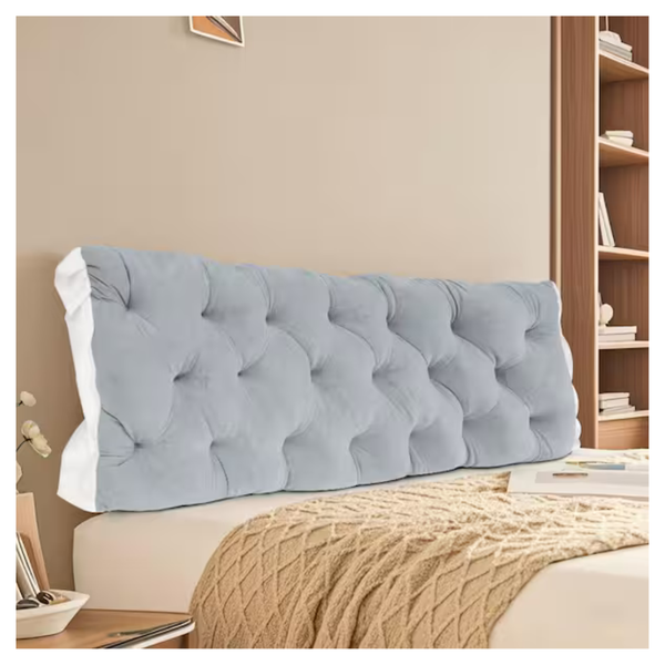 47" L Adjustable Velvet Headboard Pillow