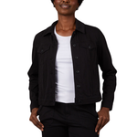 32 Degrees Women's Mini Knit Twill Trucker Jacket (4 Colors)