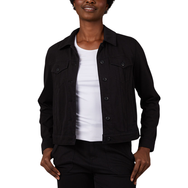 32 Degrees Women's Mini Knit Twill Trucker Jacket (4 Colors)