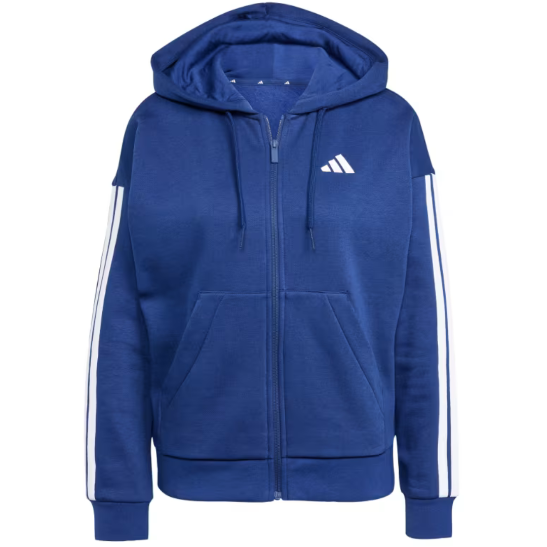 adidas Women's Essentials 3-Stripes Fleece Full Zip Hoodie