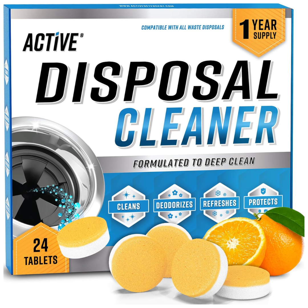 24-Pack ACTIVE Garbage Disposal Cleaner Tablets & Deodorizer Tablets