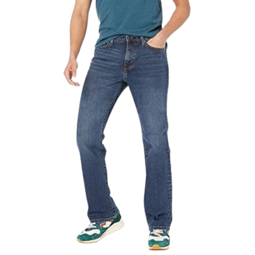 2-Count Amazon Essentials Men's Straight-Fit Bootcut Jeans (Various)