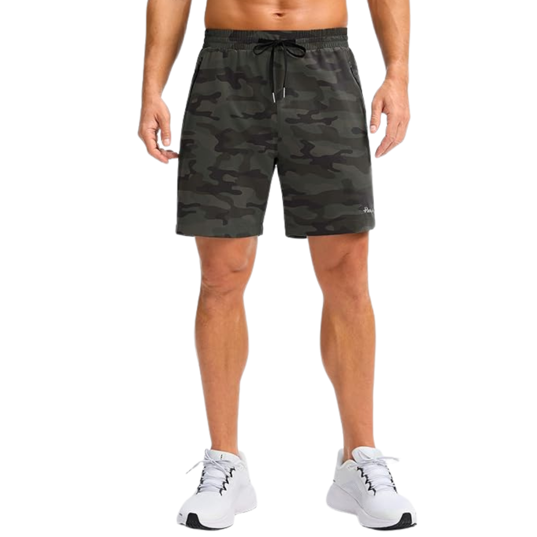 Pudolla 7" Men's Running Gym Shorts With Zipper Pockets (various)