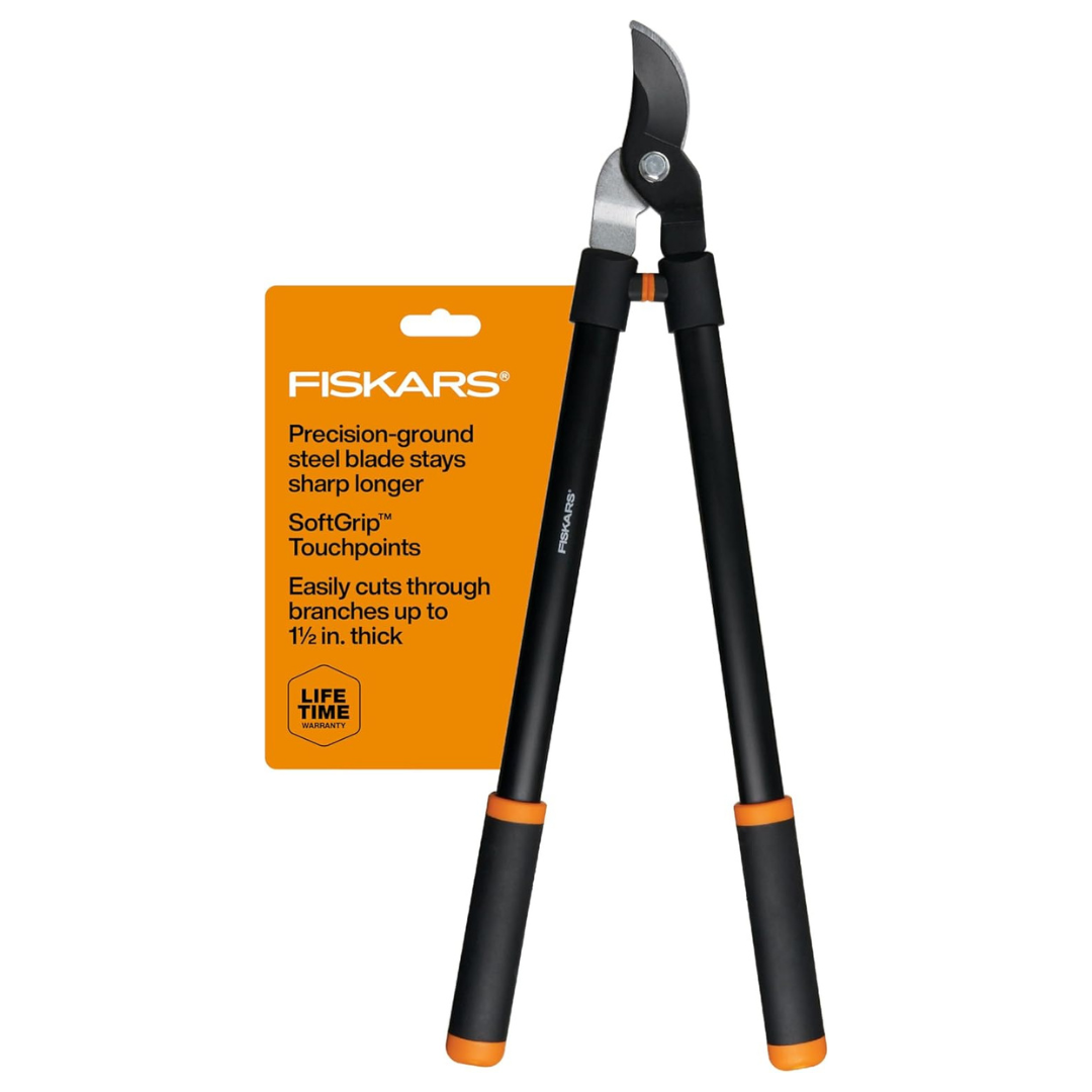 Fiskars 28" Rust-Resistant Sharp Bypass Steel Blade Loppers