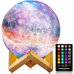 Logrotate 4.8" 16 Color 3D Galaxy Night Light Moon Lamp