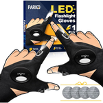 Parigo Finger LED Flashlight Gloves (1-Pair)