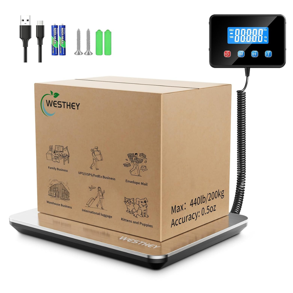 0.5oz-440lb Capacity High Accuracy Shipping Digital Weight Scale