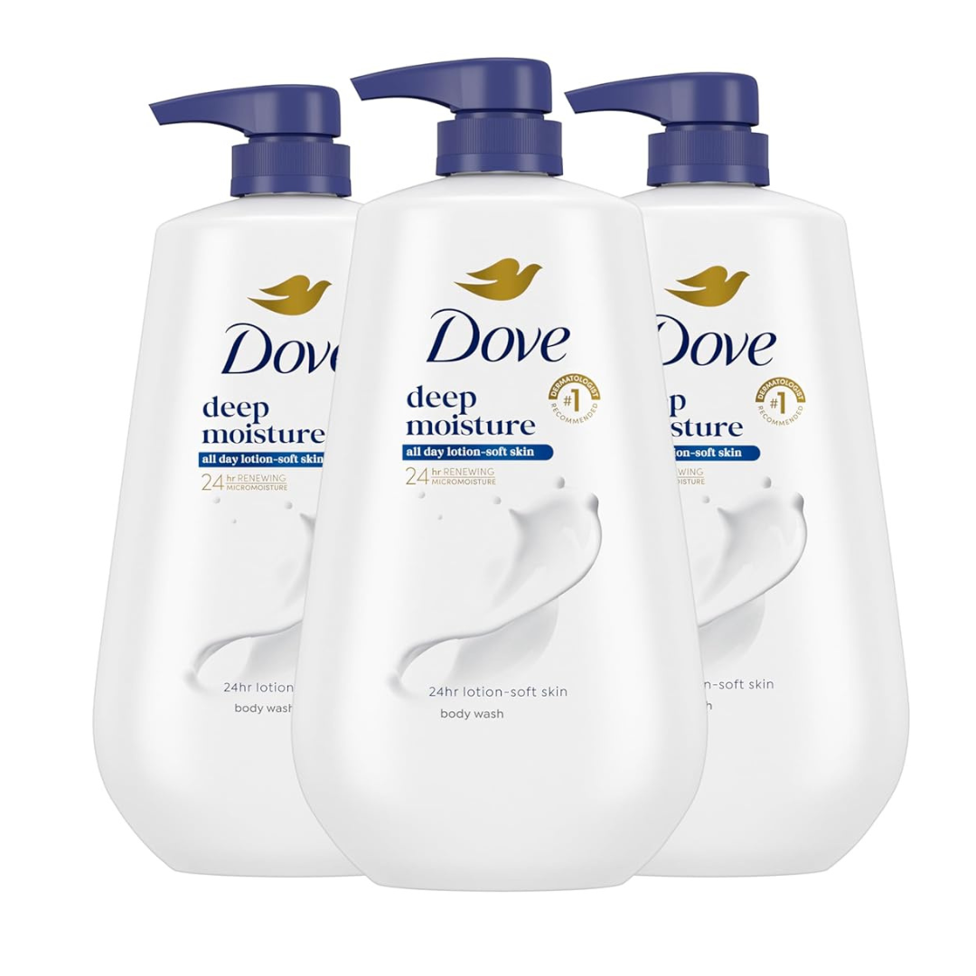 3-Pack 30.6-Oz Dove Body Wash With Pumps
