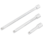 3-Piece 1/4" Hyper Tough Drive Extension Bar Set (2", 4", & 6" )