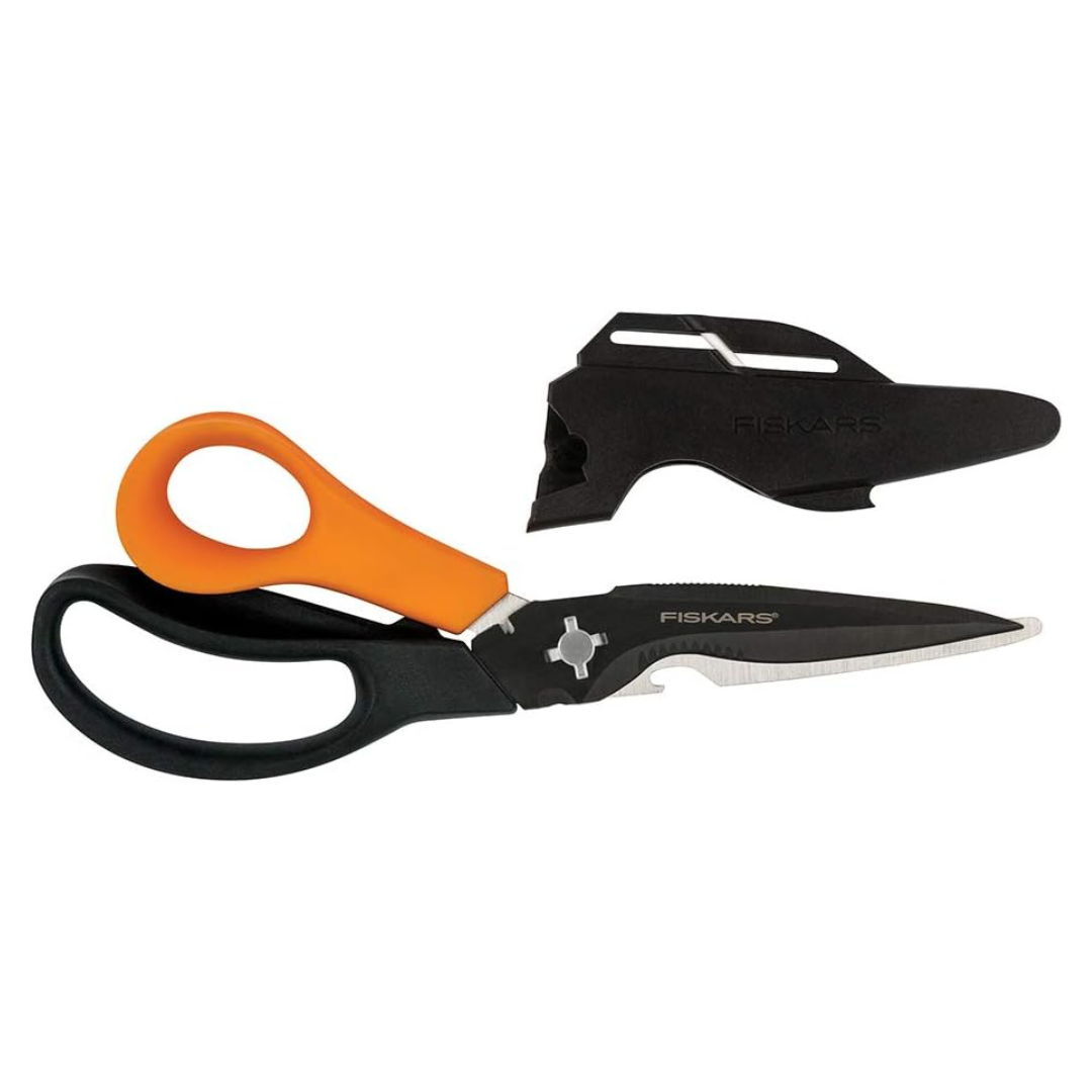 7-In-1 Fiskars Garden Shears Multi-Tool W/ Sheath