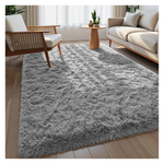 4'x6' Macgace Super Soft Fluffy Area Rug With Non-Slip Backing