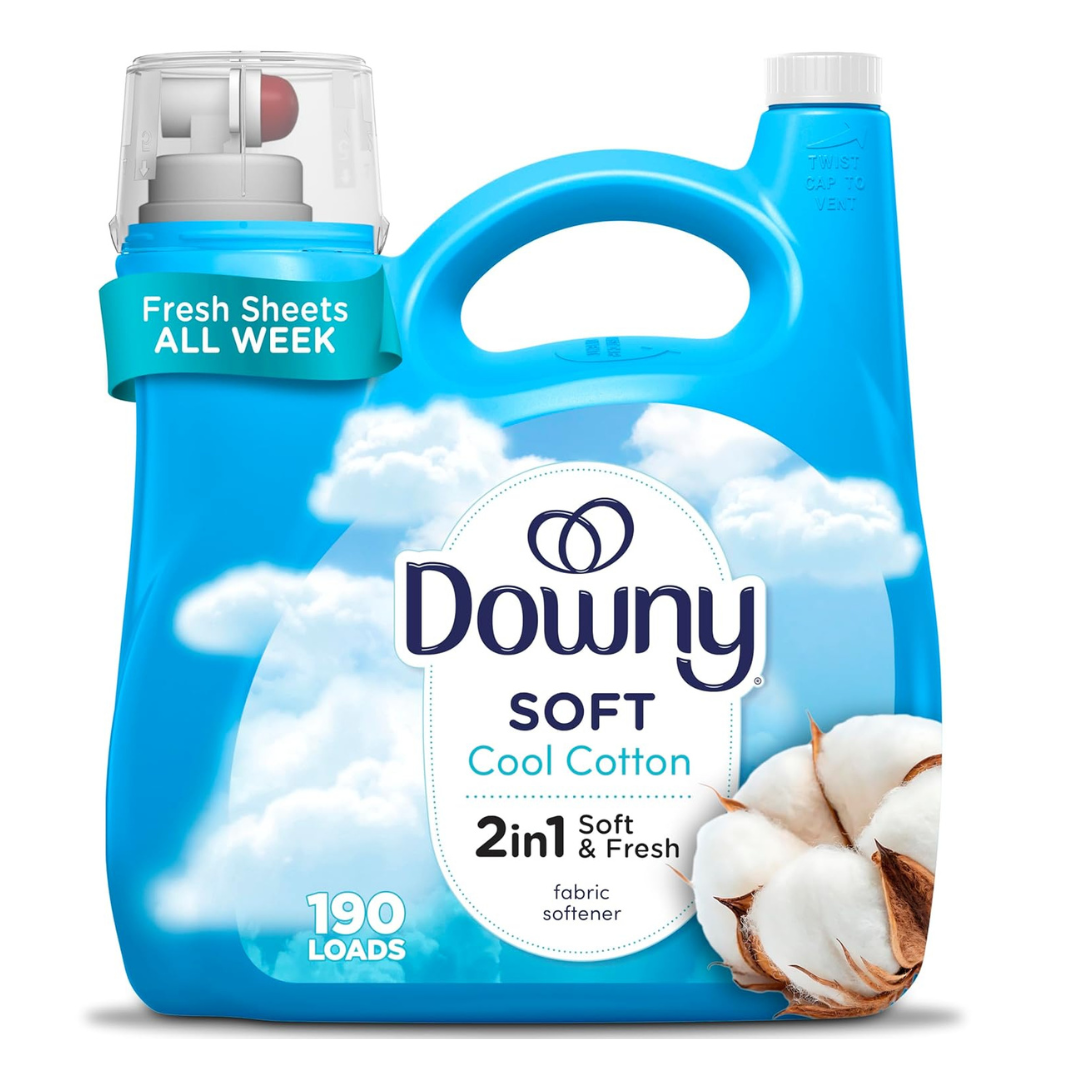 190-Load Downy Liquid Fabric Softener (Cool Cotton Scent, 140oz)