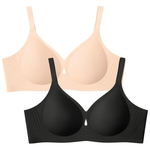 2-Pack LetsJoli Women's Wireless Seamless Jelly Push Up Bra
