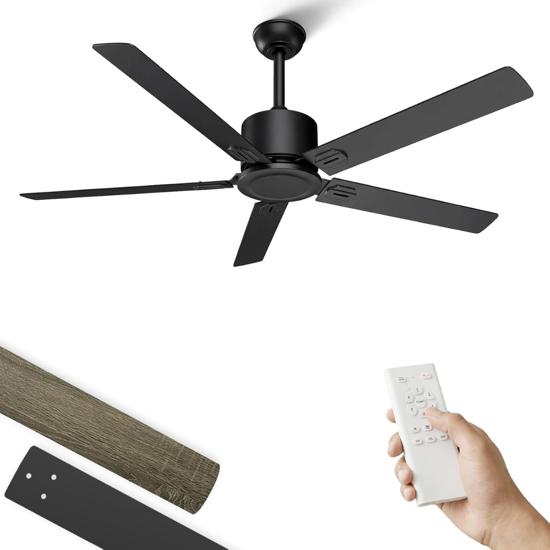 Obabala 52'' Outdoor Ceiling Fan Without Light