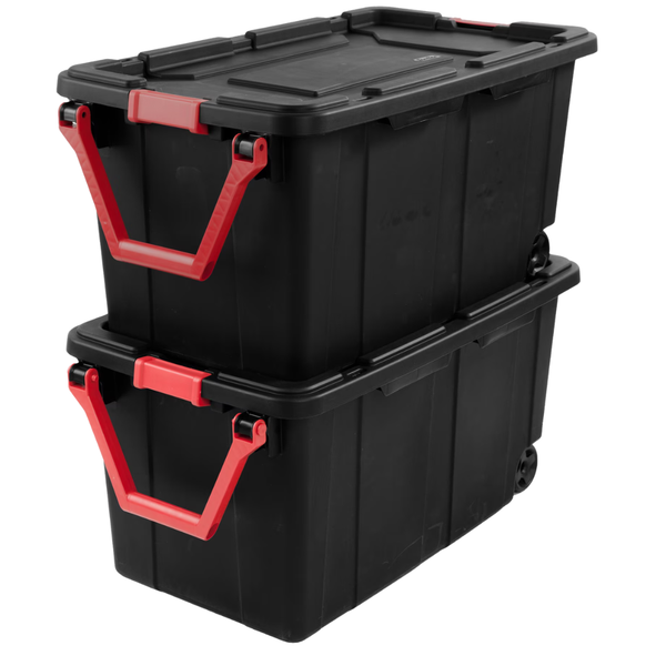 2-Pack 40-Gallon Sterilite Wheeled Industrial Totes (4 Colors)