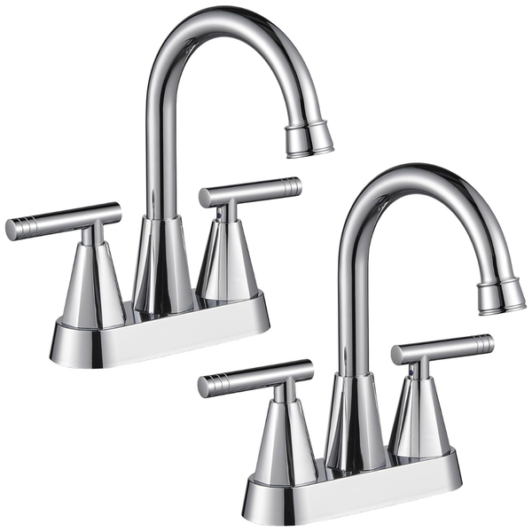 2-Pack Cobbe Bathroom Faucets With Pop Up Drain & 2 Supply Hoses