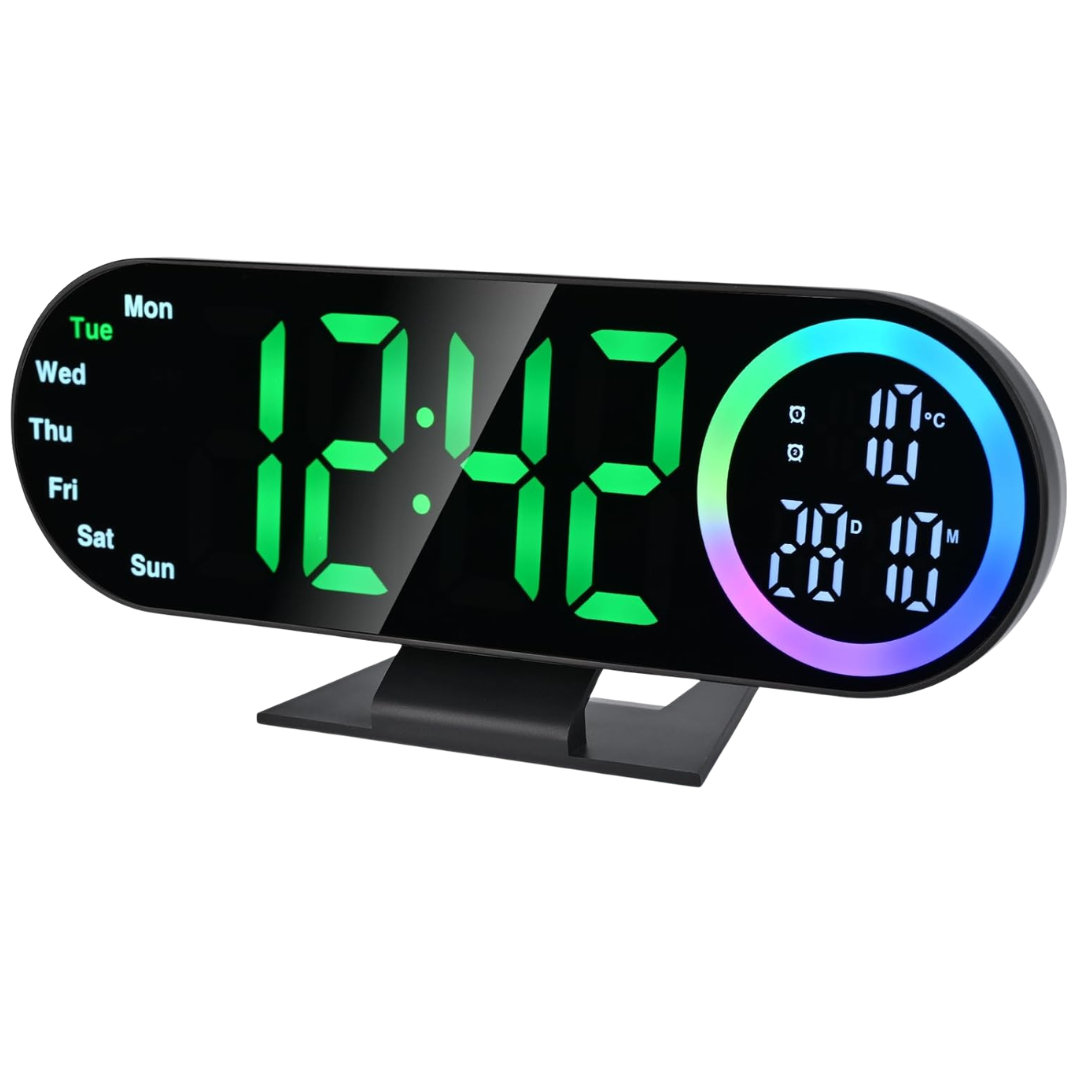 Digital Alarm Clocks With 16 Night Light