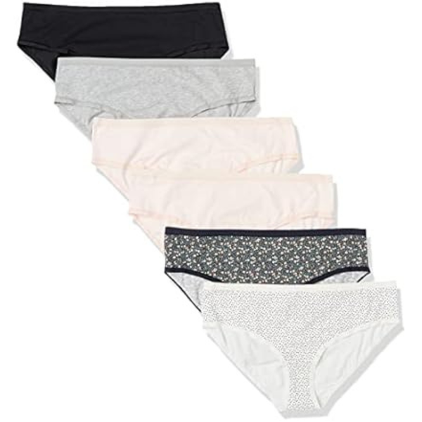6-Pack Amazon Essentials Women's Cotton Hipster Underwear