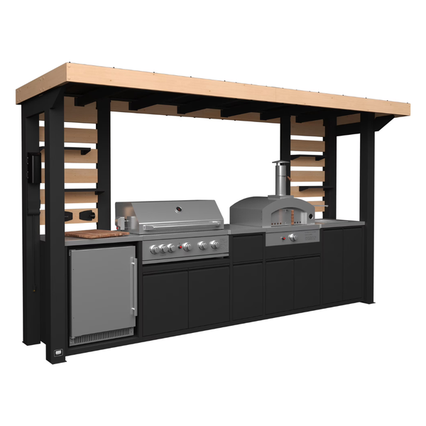 Backyard Discovery Fusion Flame 2 Galvanized Steel Outdoor Kitchen