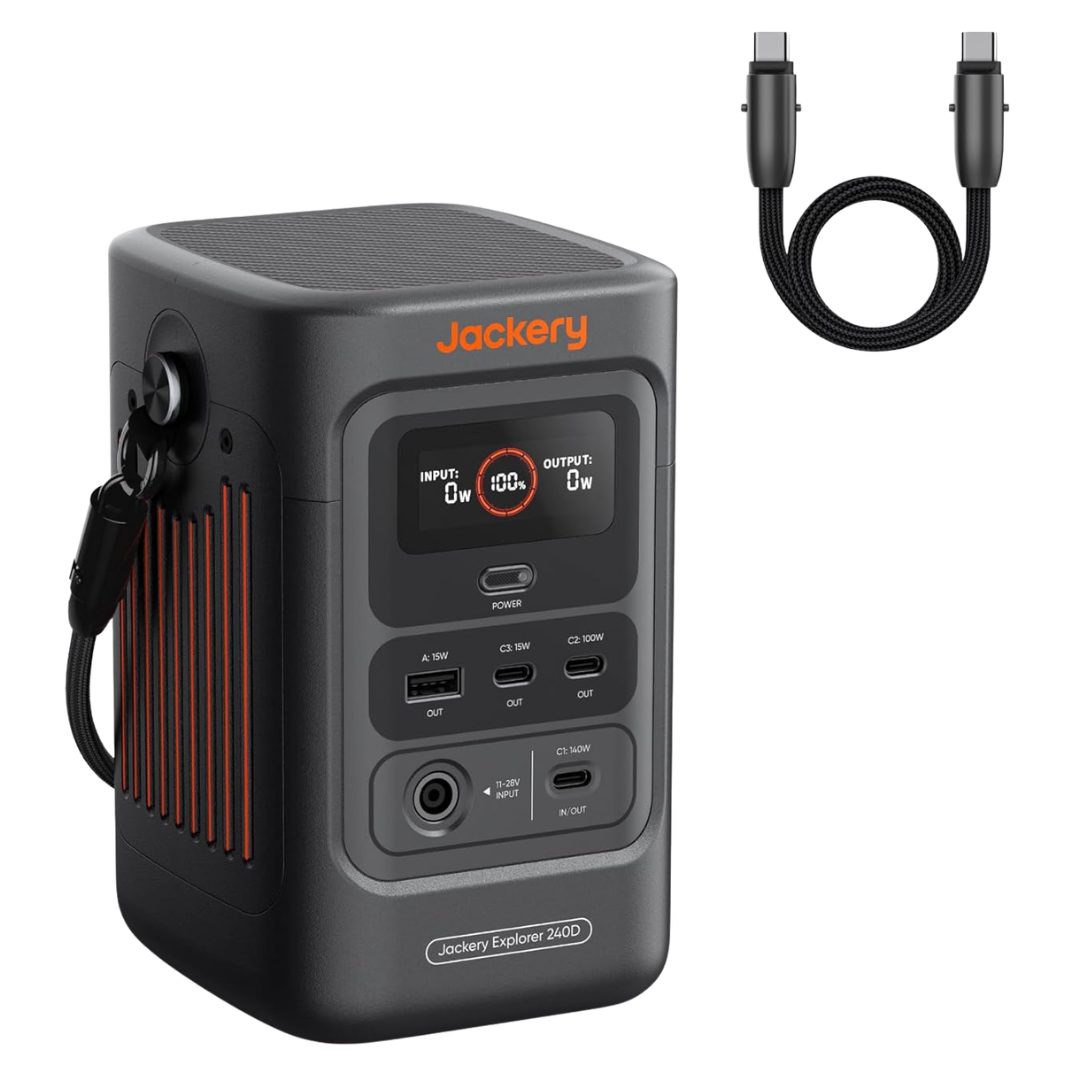 Jackery Explorer 240D 256Wh LiFePO4 Portable Power Station