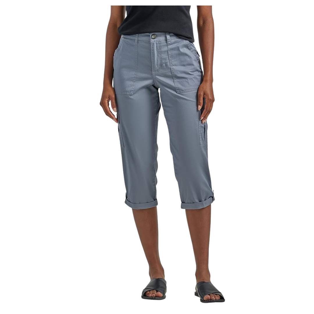 Lee Women's Ultra Lux Comfort Flex-to-Go Cargo Capri Pant (4 Colors)
