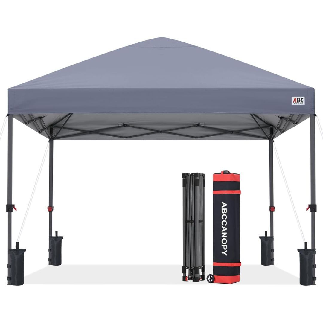 10' X 10' Heavy Duty Outdoor Pop Up Canopy Tent With Sandbags