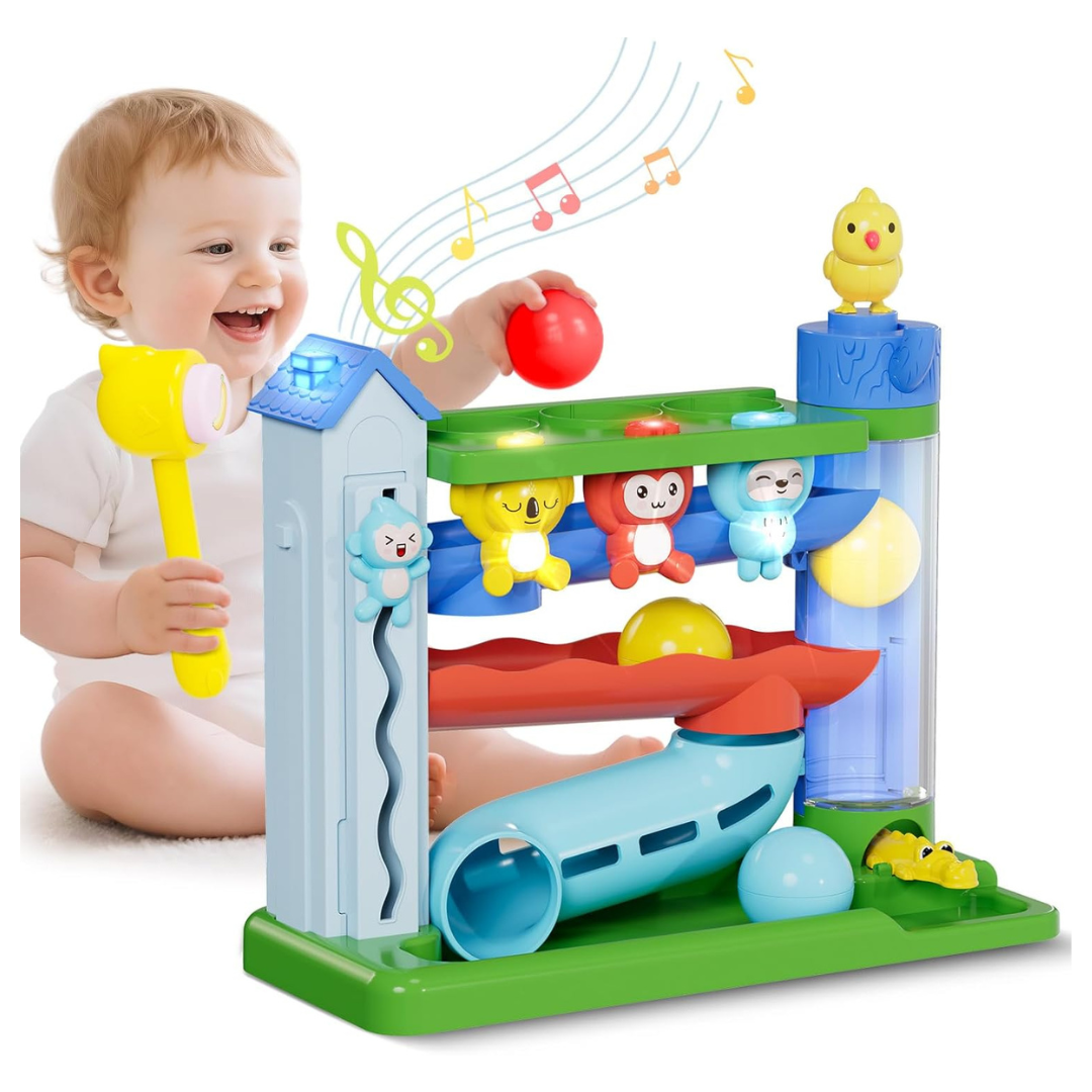 Light-Up Musical Hammer Toy For Toddlers (6-24 Months)