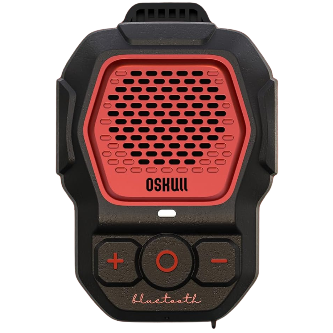 MFish Wearable Clip-On Mini Portable Bluetooth Speaker (Red)