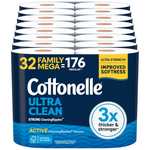 32-Pack Cottonelle Toilet Paper Family Mega Rolls (Ultra Clean )