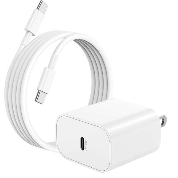 20W USB-C Fast Charging Wall Charger Adapter With 6ft Cable