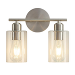 2-Light Brushed Nickel Vanity Lights
