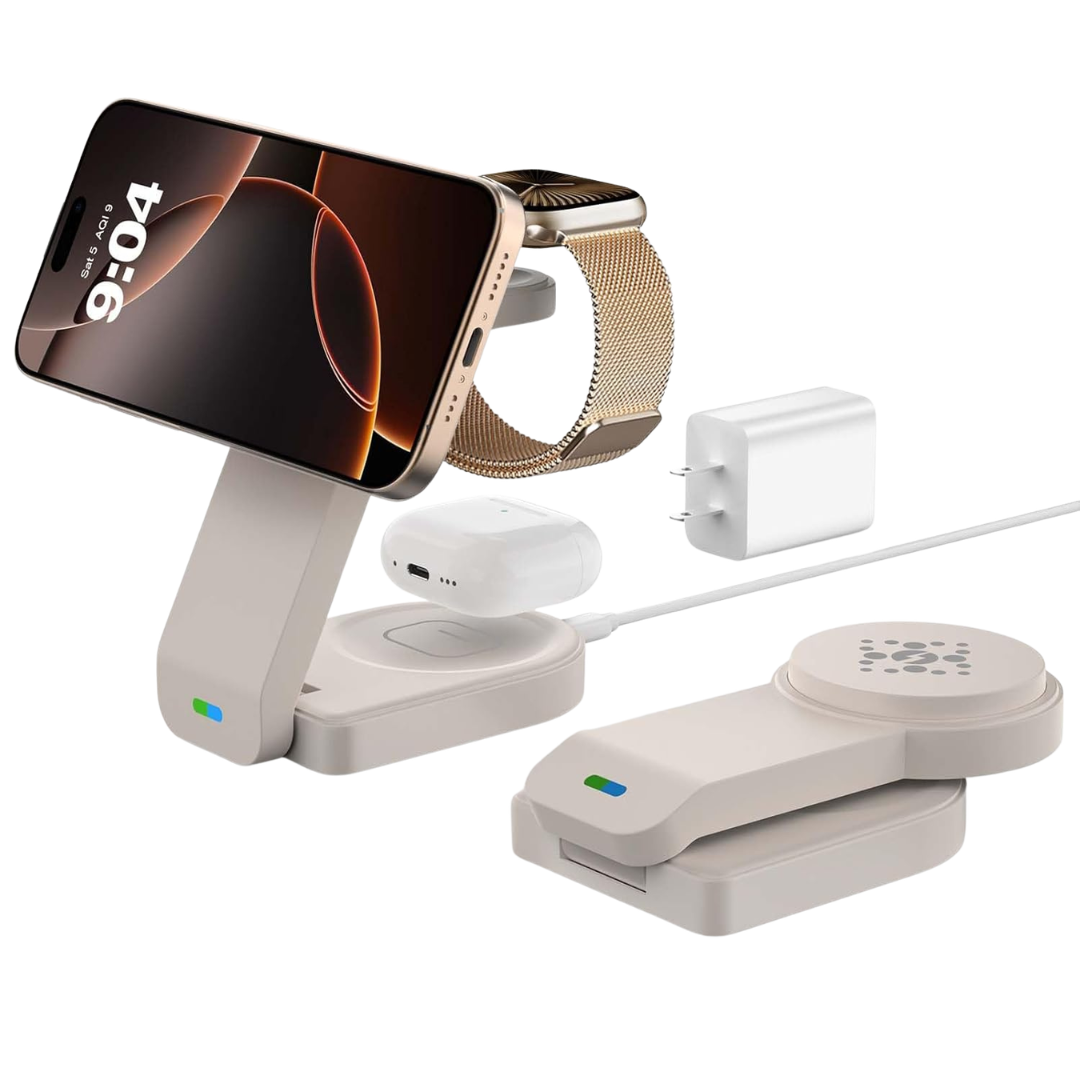3-in-1 Foldable Wireless Charging Station