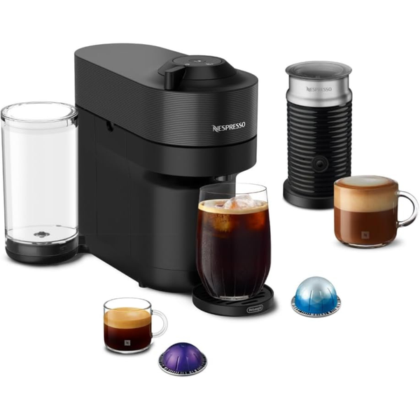 Nespresso Vertuo Pop+ Coffee & Espresso Maker With Aeroccino Milk Frother