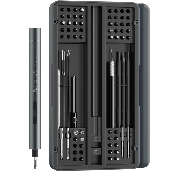 90-in-1 Precision Mini Electric Screwdriver Kit With Bits & LED