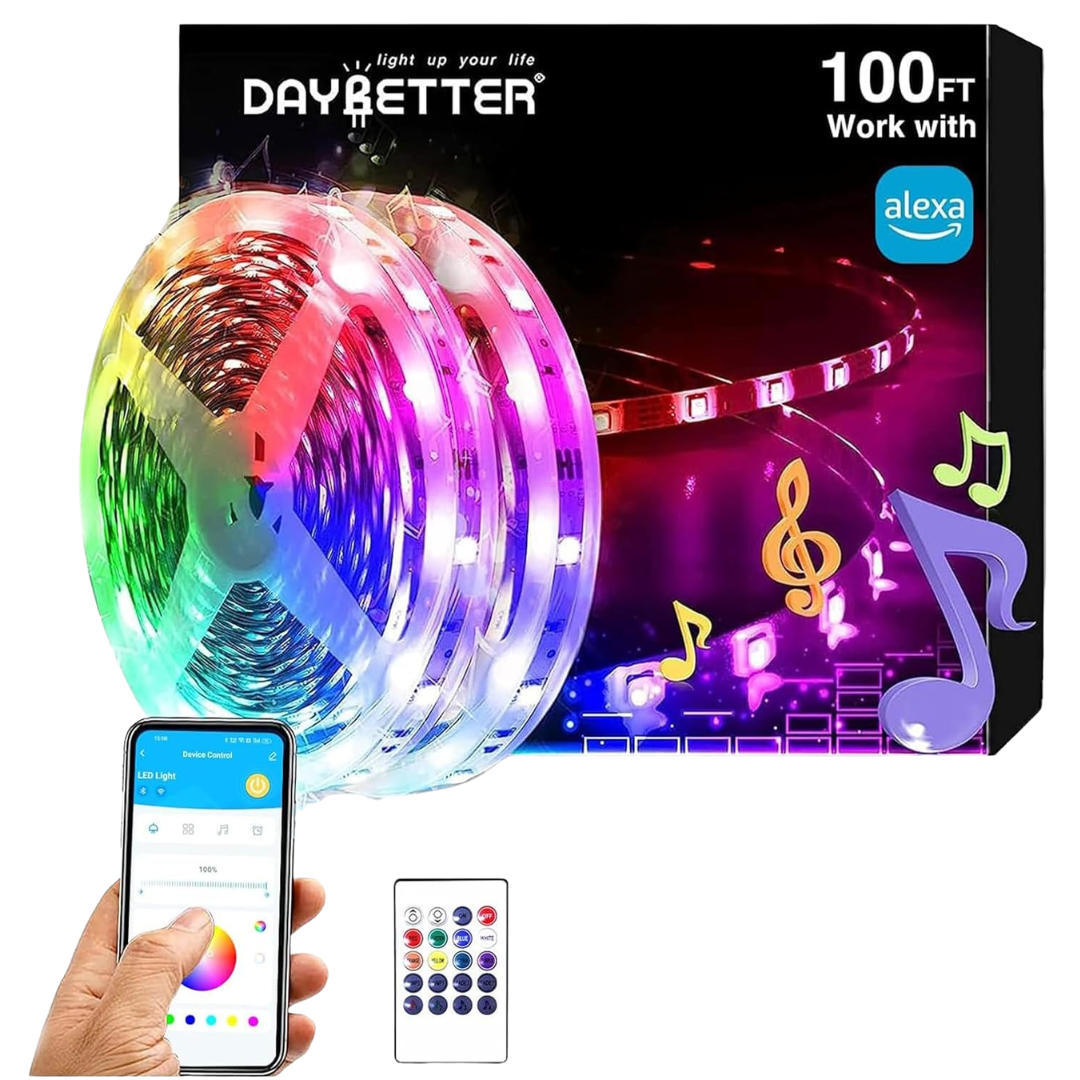 100' Daybetter RGB Led Light Strips Kit